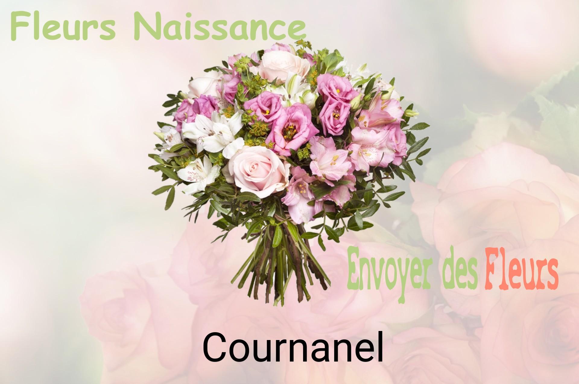 Bouquet de fleurs de naissance livré à Cournanel